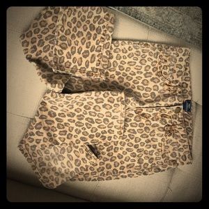 Girls GAP leopard print jeans size 12